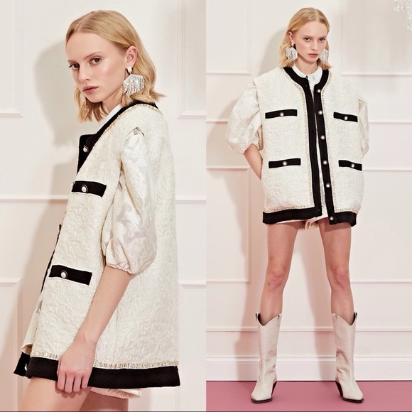 SISTER JANE RHINESTONE BUCK SLEEVELESS CARDIGAN - Picture 3 of 4